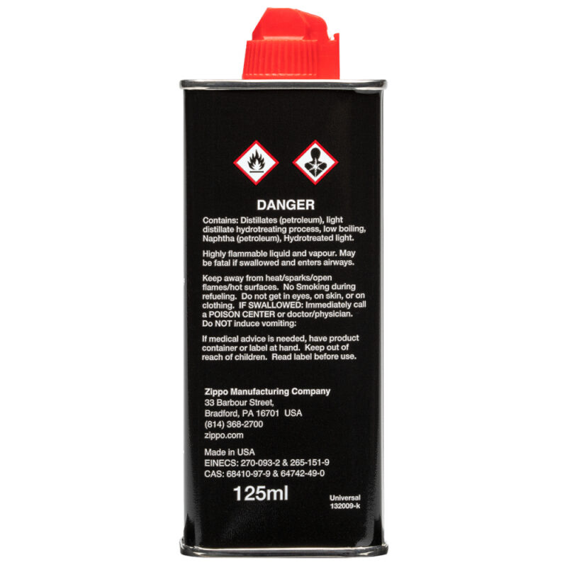 Lìquido recarga Zippo 125 ml