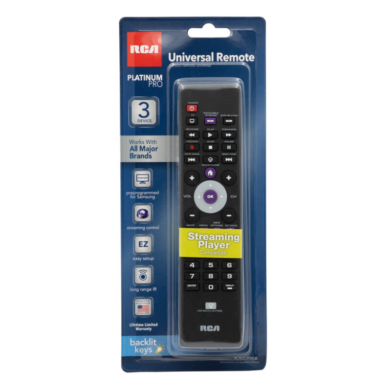 Control Remoto RCA 3 funciones Streaming player