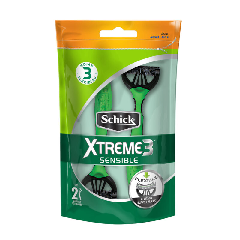 Maquina de afeitar Schick Xtreme3 hombre bolsa 2ud