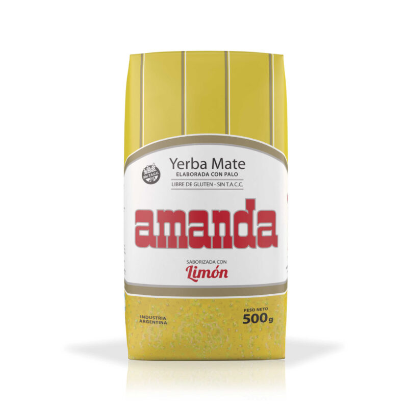 Yerba Mate Amanda sabor limon 500gr