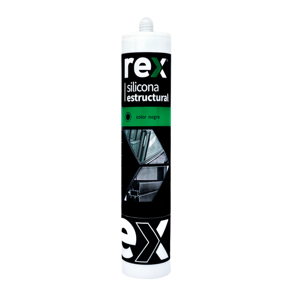 Silicona Rex estructural Negro Cartucho 300ml