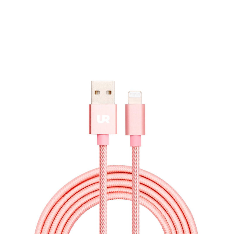Cable Fabric MFi Lightning USB Urbano 1m Rose Gold