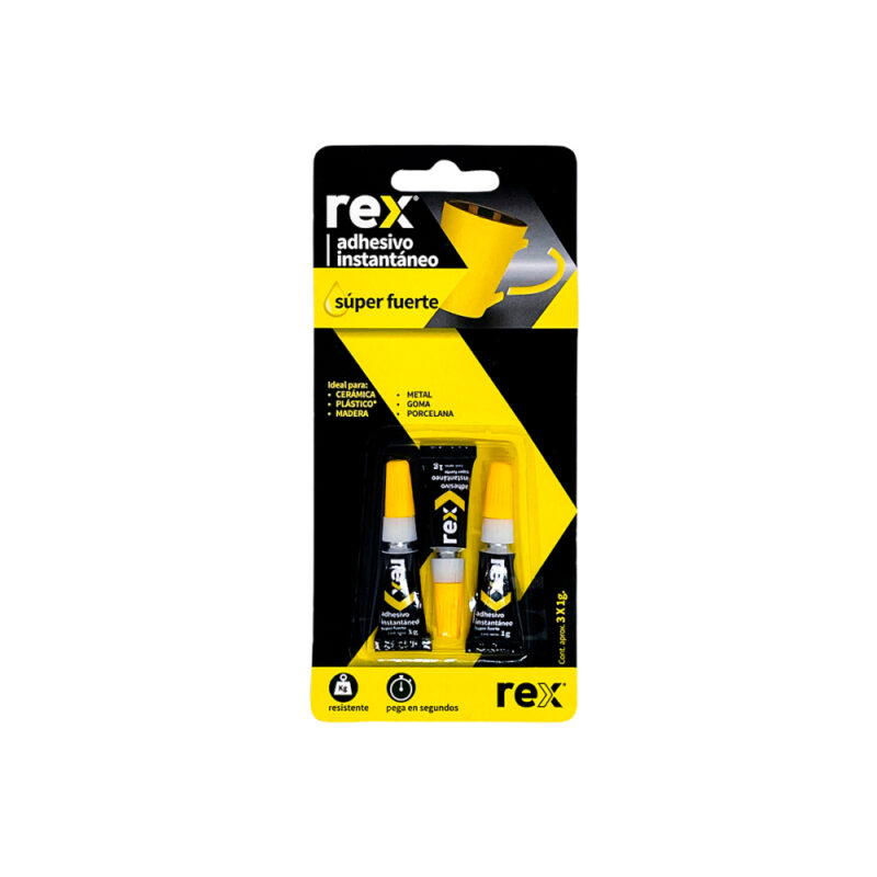 Adhesivo instantaneo Rex 1g
