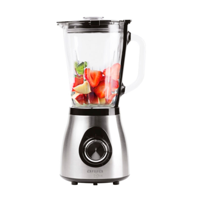 Licuadora 5 velocidades Aiwa con vaso de vidrio