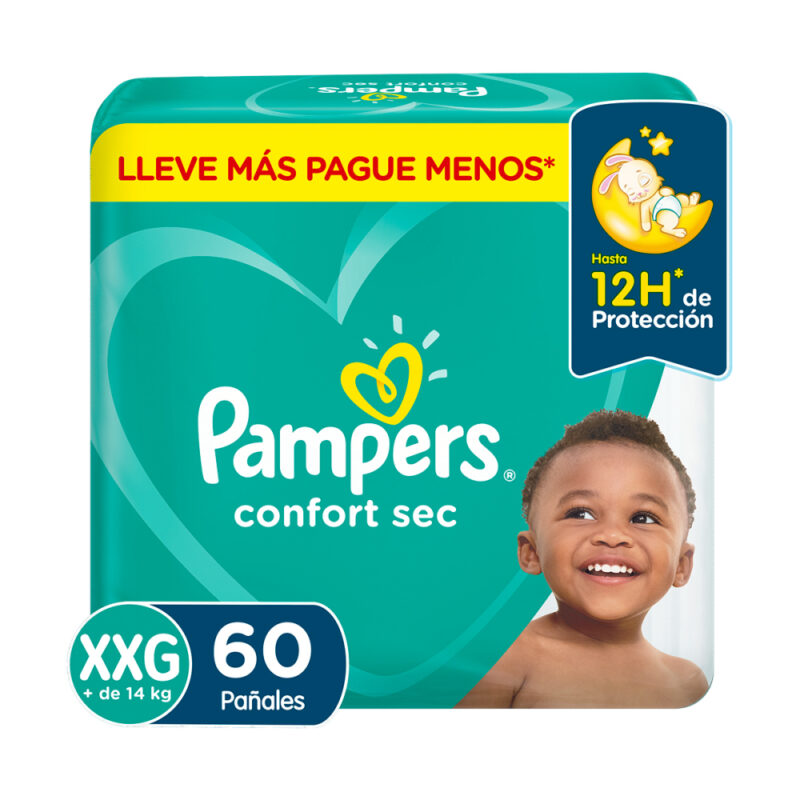 Pañal Pampers Confort Sec XXG x60ud