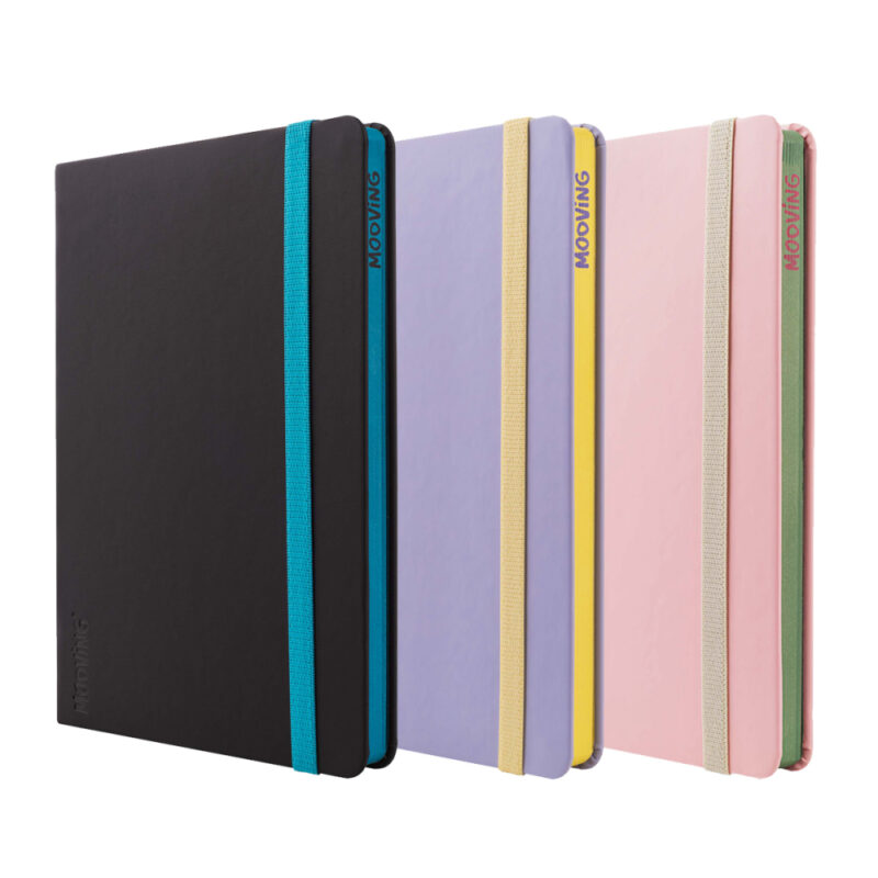 Libreta empastada diseño colores 21x15cms 90 hjas tapa dura