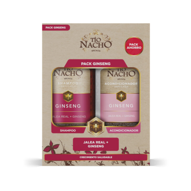 Pack Tio Nacho shampoo+acondicionador ginseng 415ml