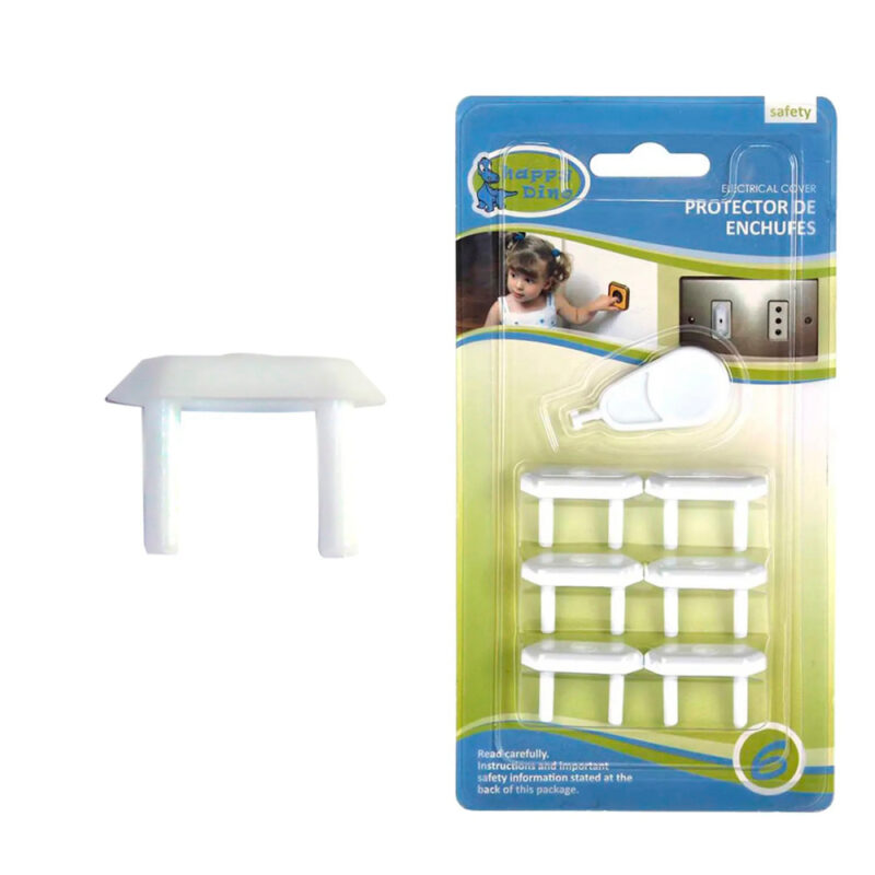Protector de enchufes Happy Dino 6 unidades