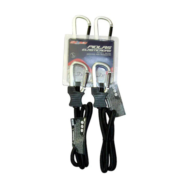 Pack 2 piolas elasticadas con mosqueton Calgary