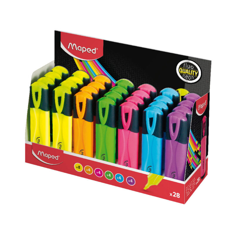 Destacador Maped surtido fluorpep's x 28 ud.