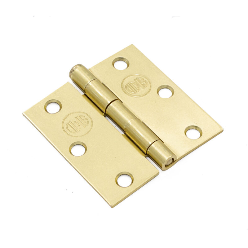 Bisagra acero Odis Bronce 3x3x2.0mm canto recto 3unidades