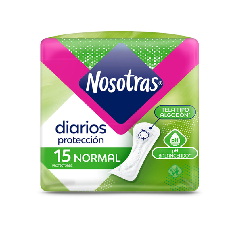 Protector diario Nosotras corto aloe 1x15ud