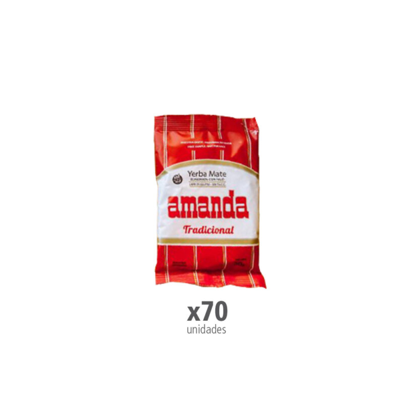 Caja de Yerba Mate Amanda Tradicional 70x50gr