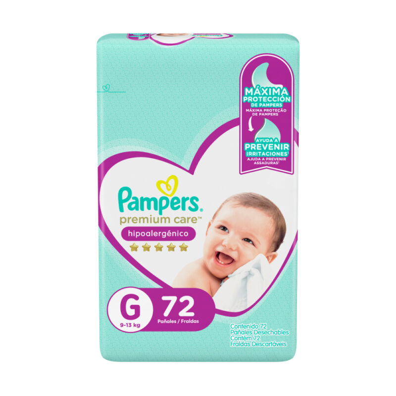 Pañal Pampers premium care G x72ud