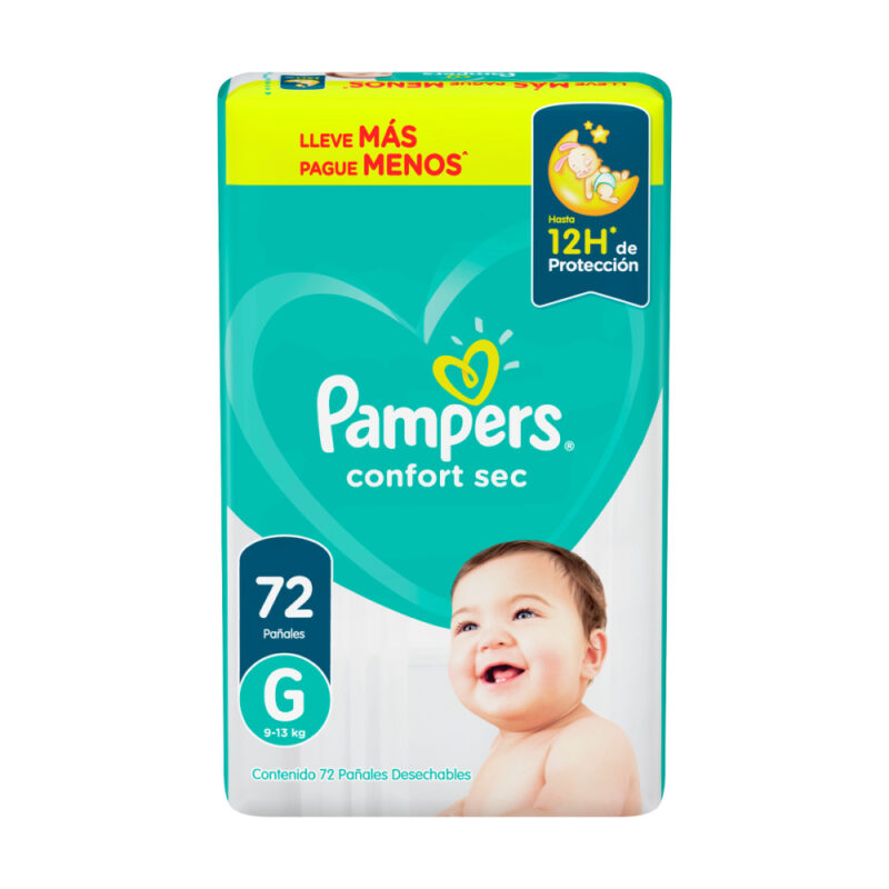 Pañal Pampers Confort Sec G x72ud