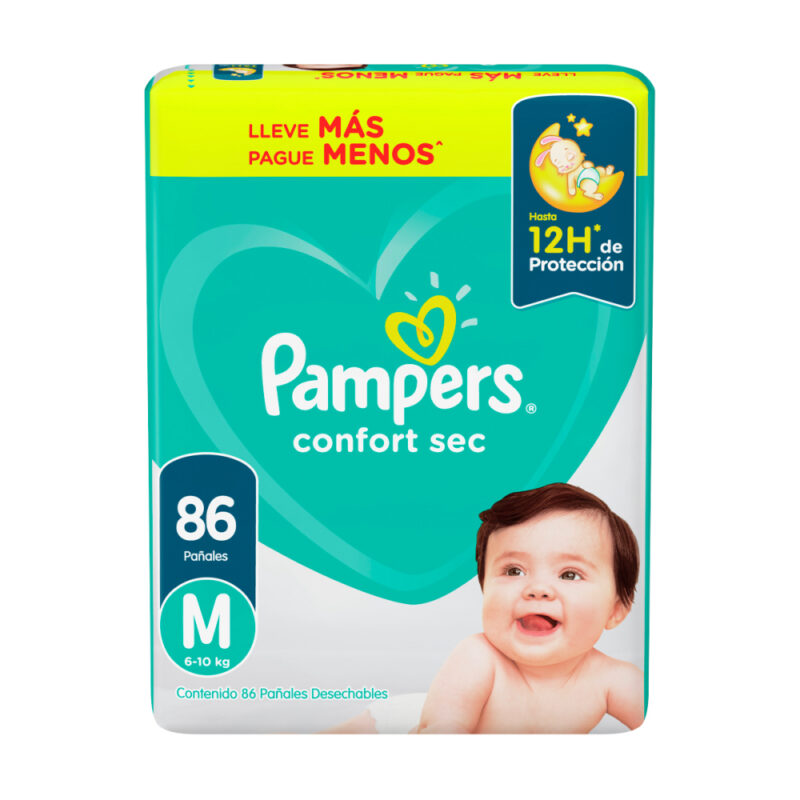 Pañal Pampers Confort Sec M x86ud