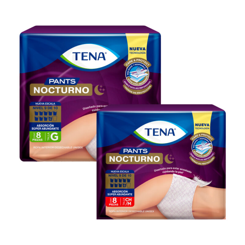 Pañal adulto Tena pants nocturno 1x8ud