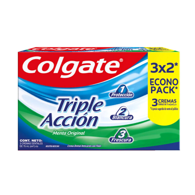 PK pasta dental Colgate triple acción 3x75gr