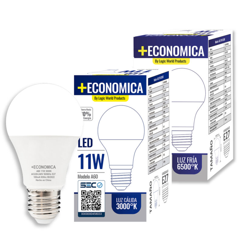 Ampolleta Led Logic +Economica 11W