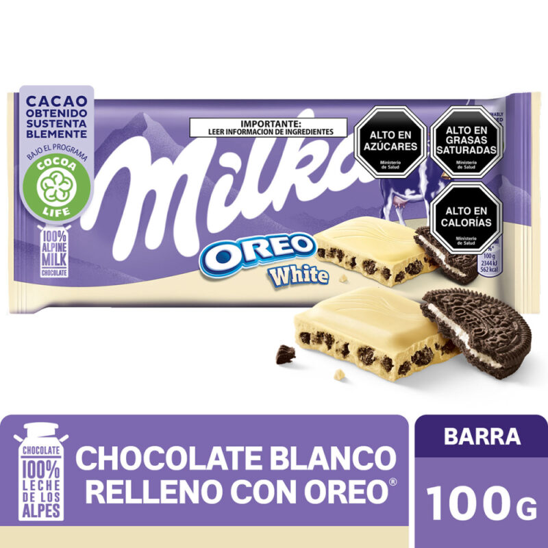 Chocolate tableta Milka oreo blanco 100g
