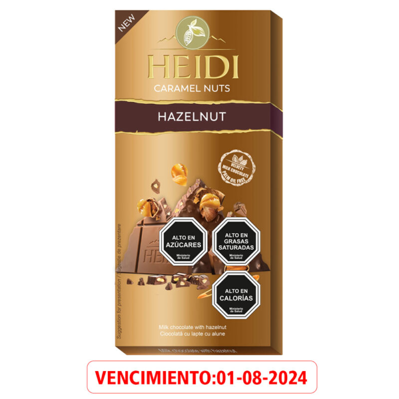 Liq-Chocolate tableta Heidi Caramel Nuts Hazelnuts 80g