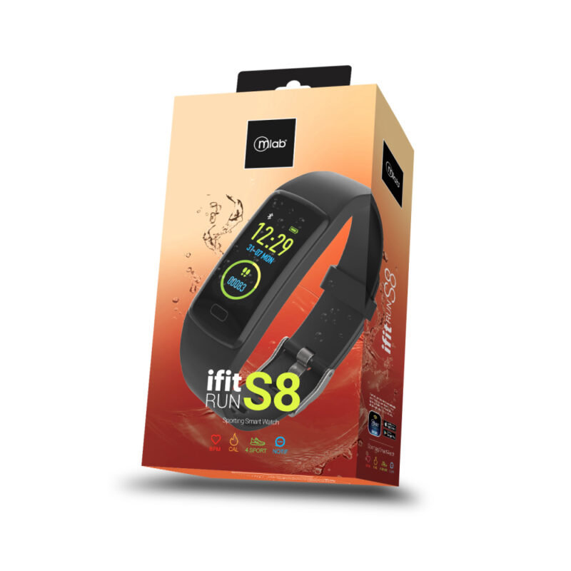 Smartwatch Mlab bluetooth iFit Run S8 HR Negro