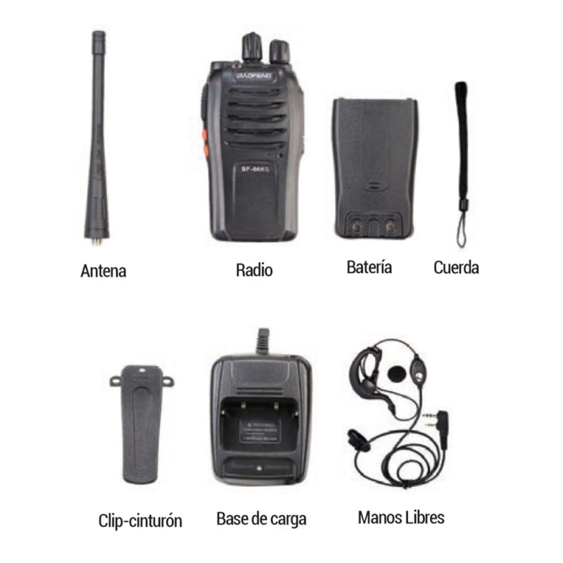Intercomunicador Baofeng BF-666S 400-470mHz