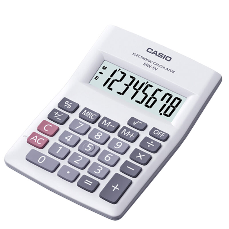 Calculadora Casio MW-5V-WE-W-DP 8 digitos