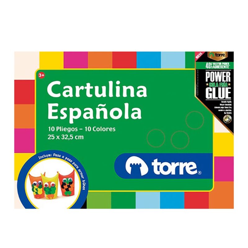 Bolson cartulina española Torre 10 pliegos x1ud