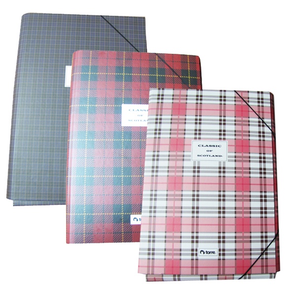 Carpeta Torre scotland carton rigido con elastico x1ud