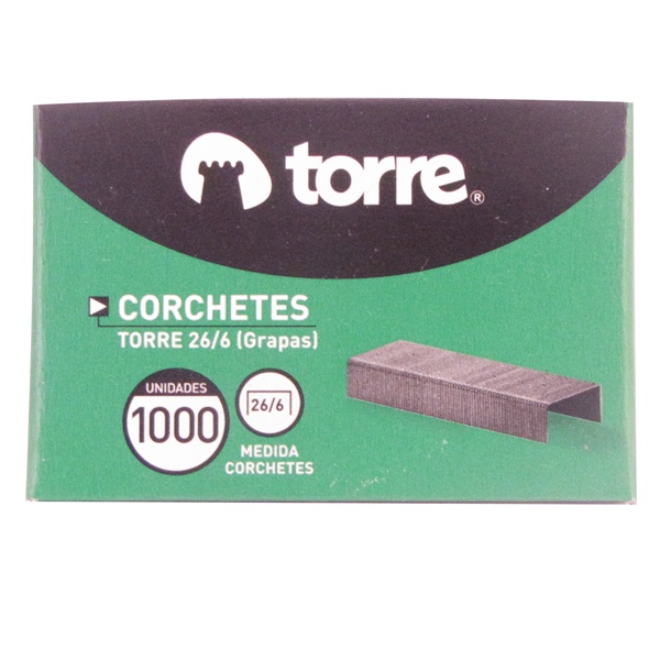 Corchetes Torre 26/6 x1000ud
