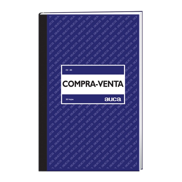 Libro de compra venta Auca 30 hojas x1ud