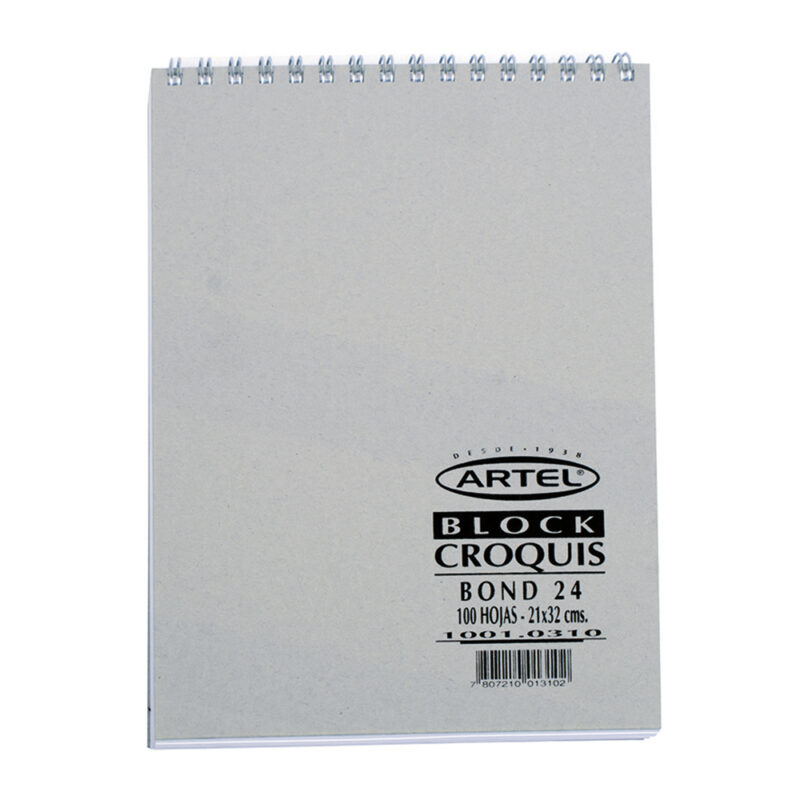 Croquera Artel bond 24 80hj 2 1x32cm x1ud