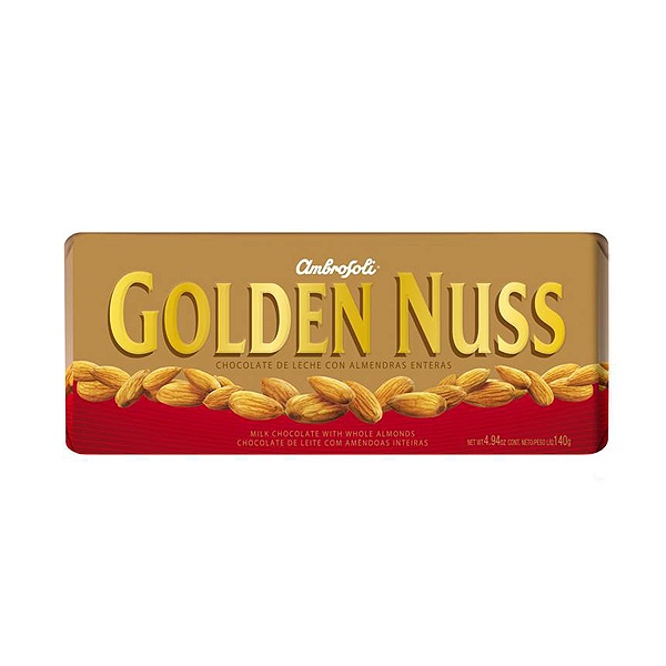 Chocolate barra Golden nuss 140g