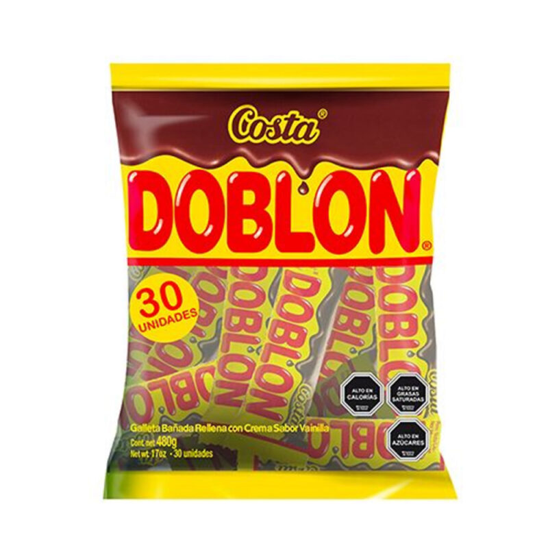 Galleta bañada Doblón bolsa 30ud x16g