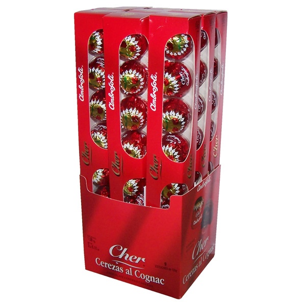 Chocolate Ambrosoli Cereza al coñac estuche 1x120gr
