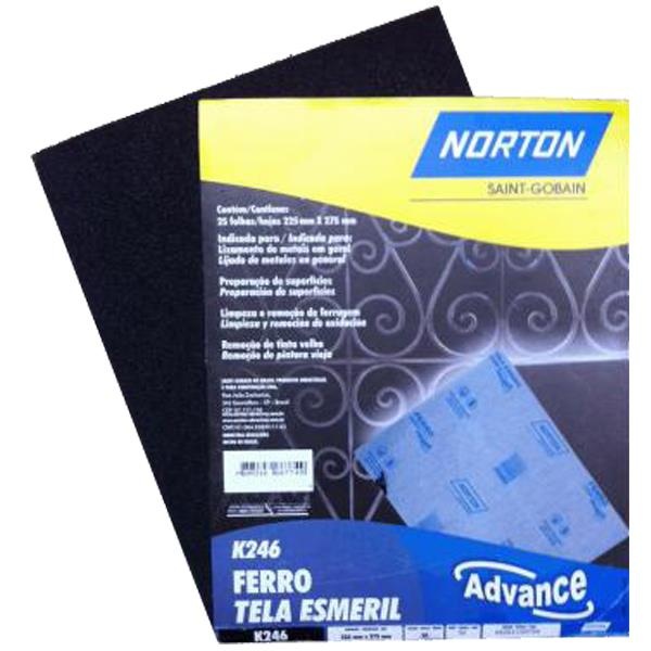 Lija metal Norton K246 220g x25ud