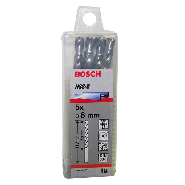 Broca de metal Bosch 8mm display x5ud