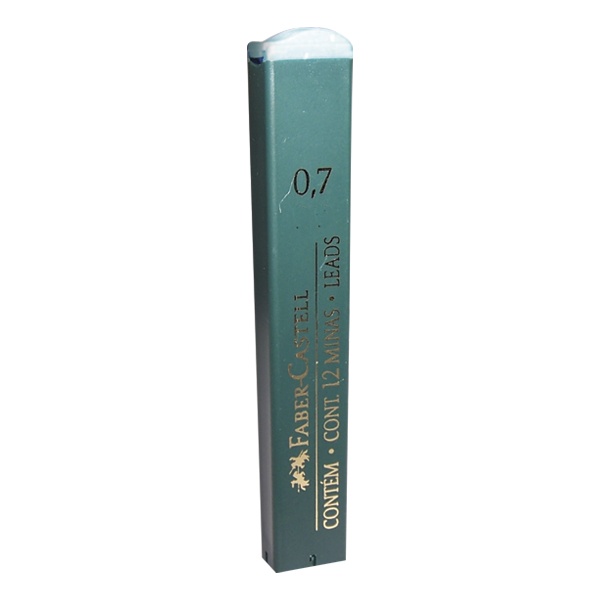 Minas Faber-Castell con dosificador HB 0.7mm x12ud