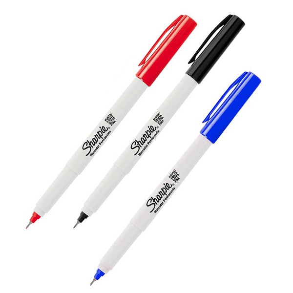 Marcador permanente Sharpie ultra fina met x12