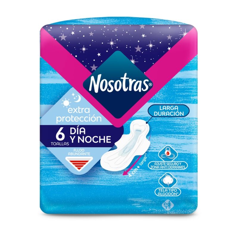 Toalla higienica Nosotras extra proteccion suave x6ud