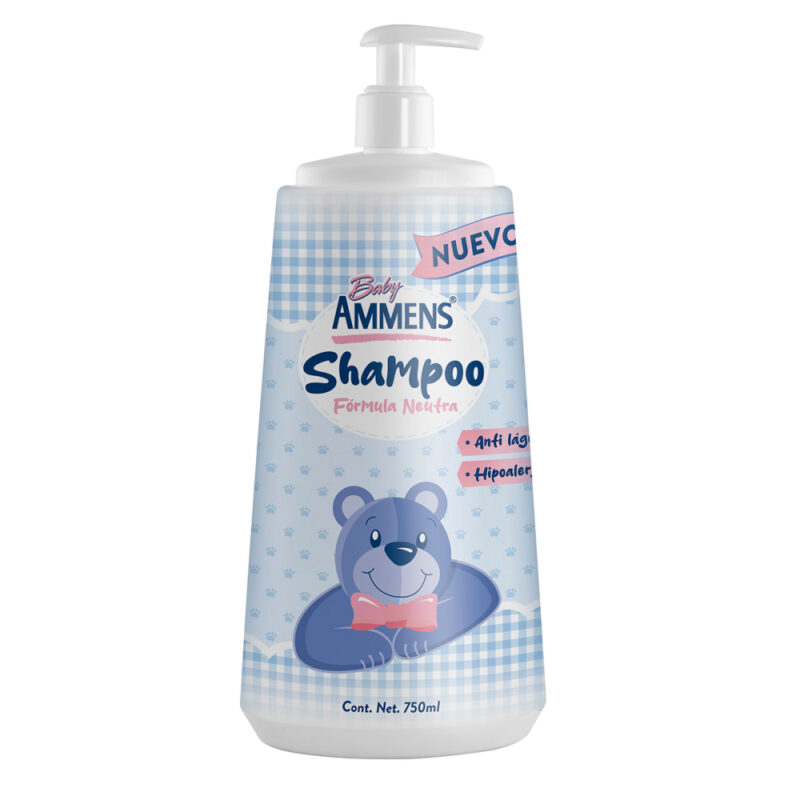 Shampoo Ammens baby botella tapa dispensadora 750ml