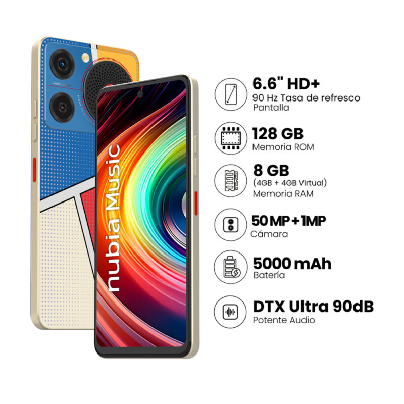 Celular Nubia Music Pop Art 4G 128GB