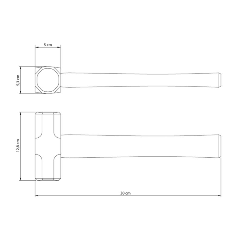Martillo maza octavada Tramontina 2.000g