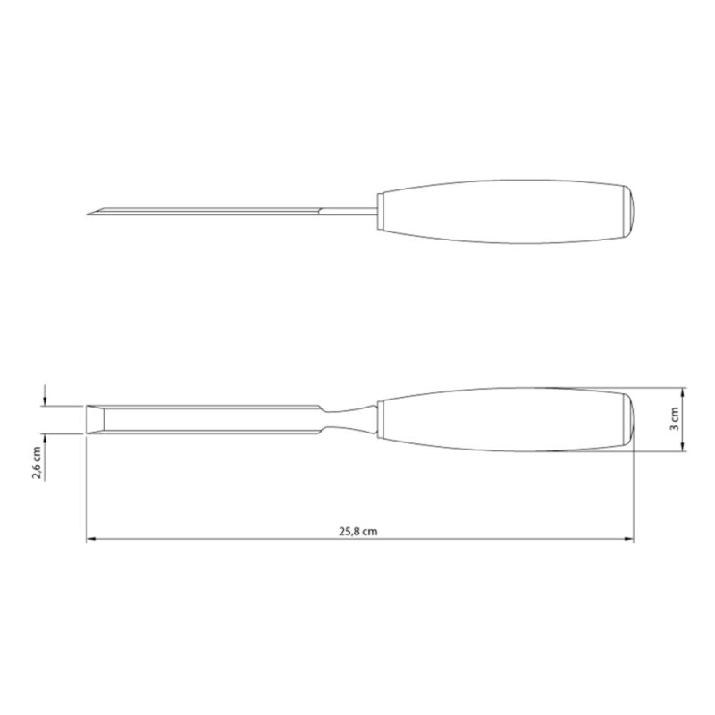 Formon mango plastico Tramontina 1 pulgada