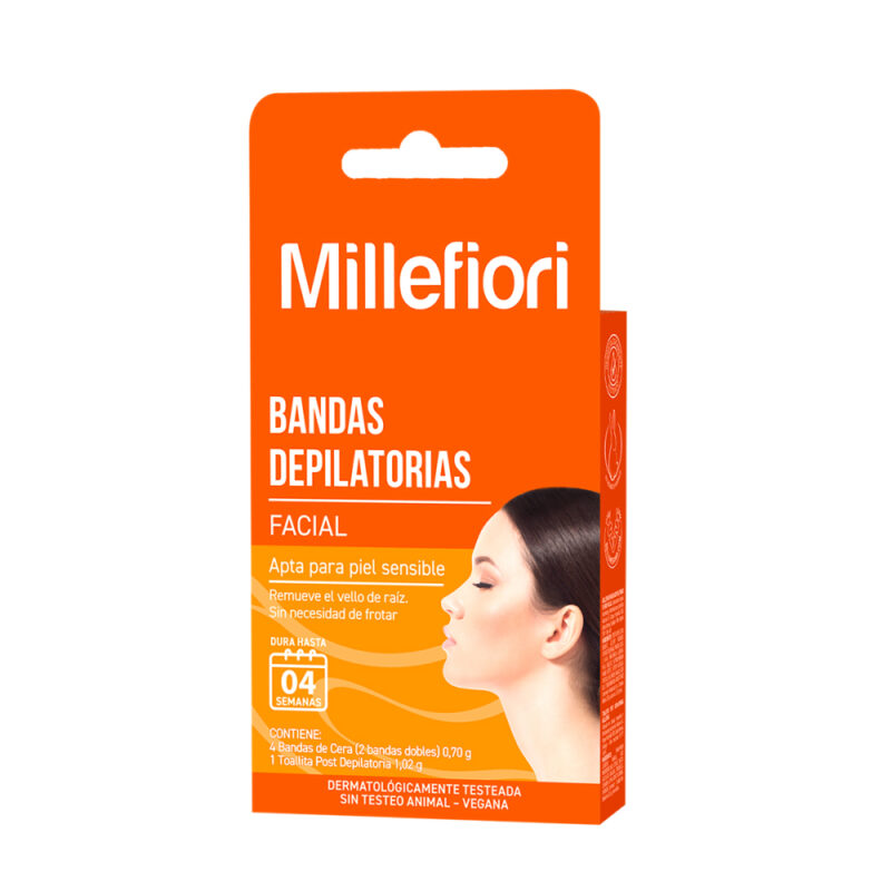 Banda depilatoria Millefiori faciales 4ud
