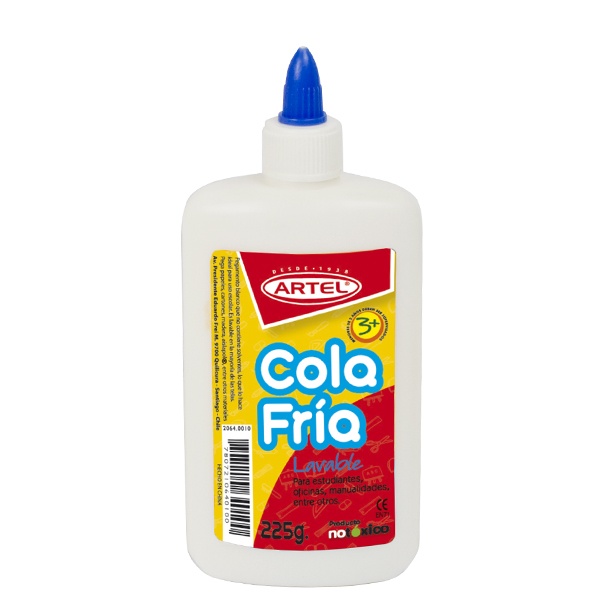 Pegamento cola fría Artel escolar botella x225gr