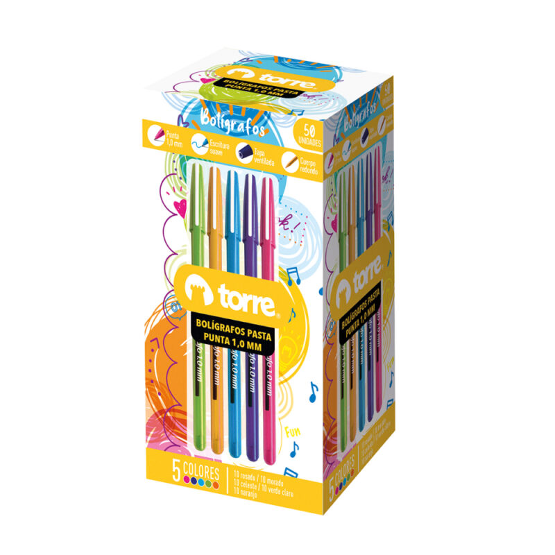 Boligrafo 50 unidades torre