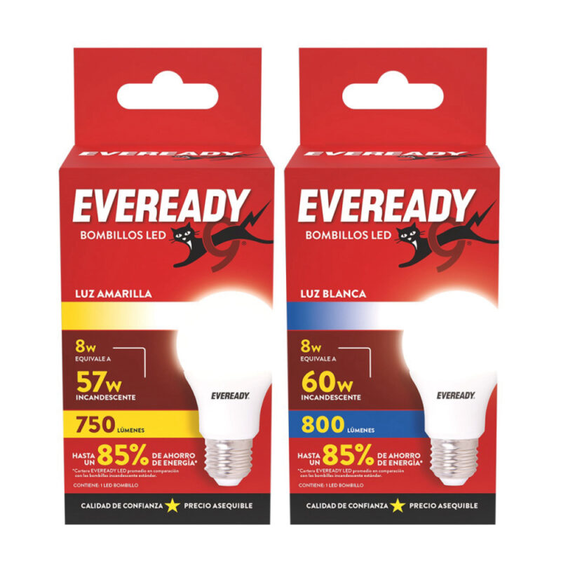 Ampolleta Led Eveready 8W 220-240V