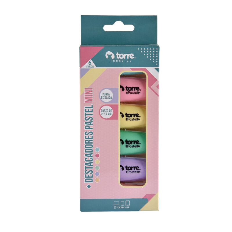 Destacadores minipastel Torre x6ud